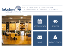 Tablet Screenshot of lakeshoreeyecare.com